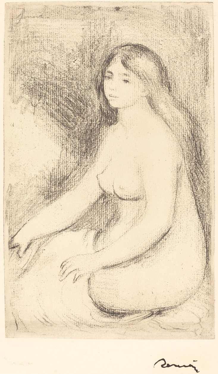 Banhista Sentado (Baigneuse assise) de Auguste Renoir