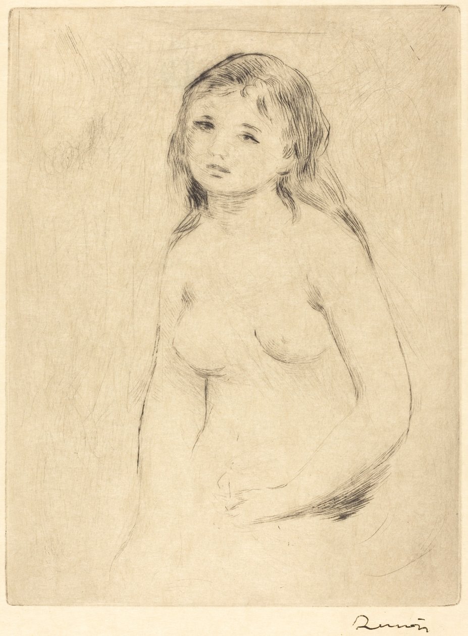 Estudo para banhista de Auguste Renoir