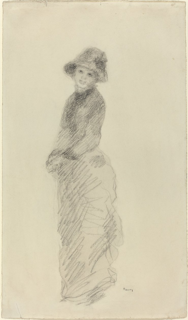 Jovem em pé de Auguste Renoir