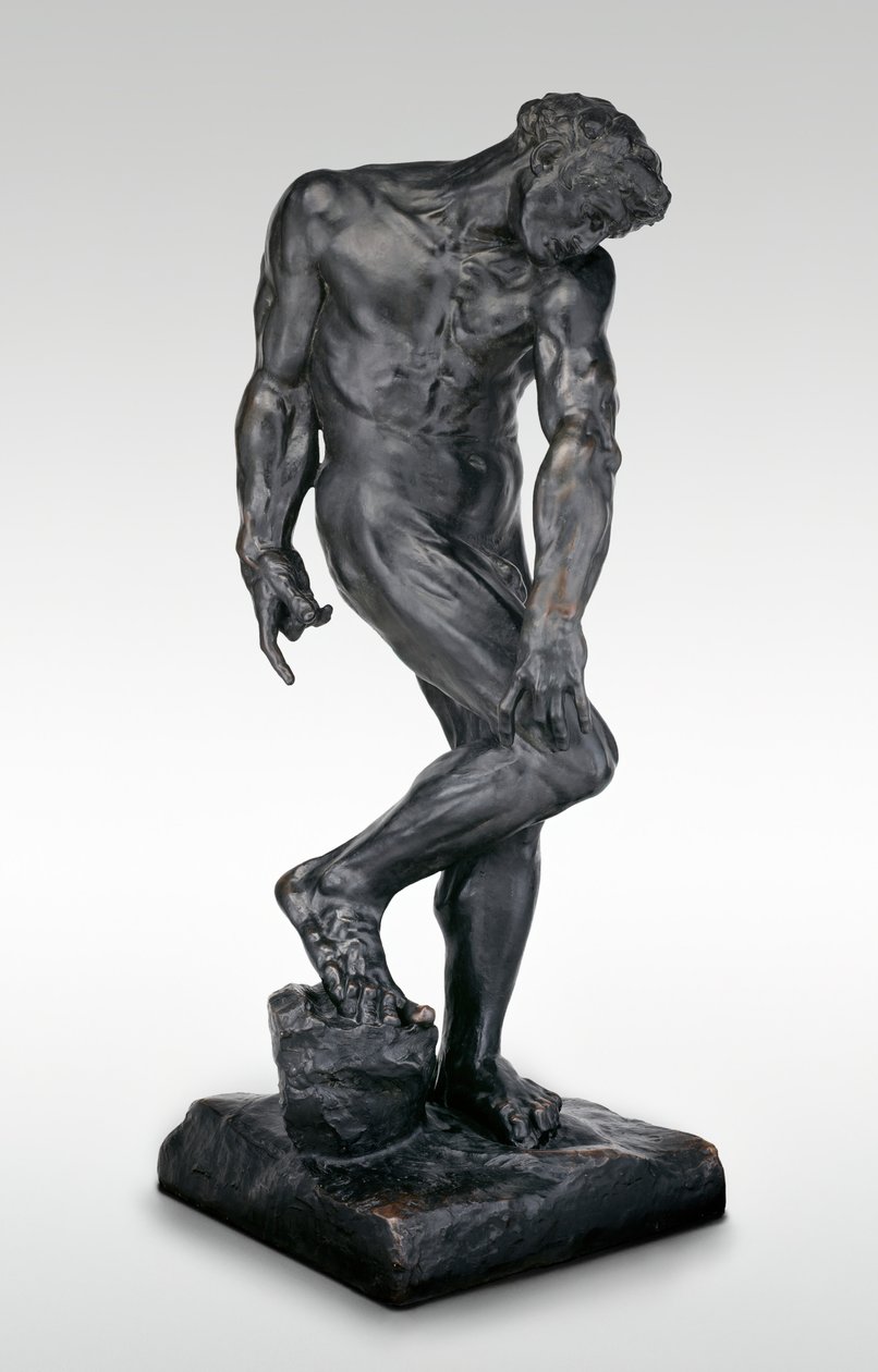 Adam, modelado em 1881, lançado por volta de 1924. de Auguste Rodin