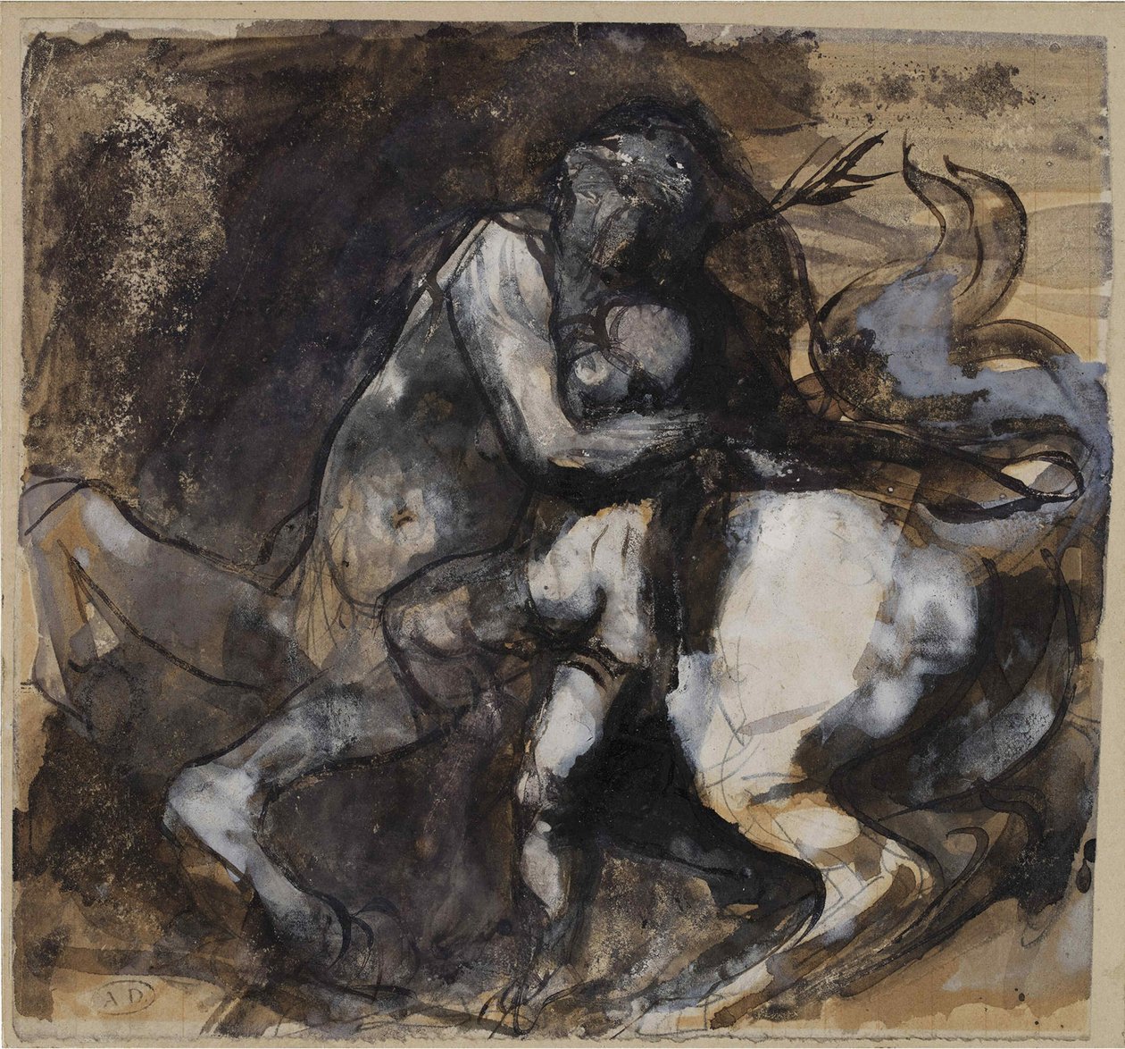 Centauro e criança, c. 1890. de Auguste Rodin