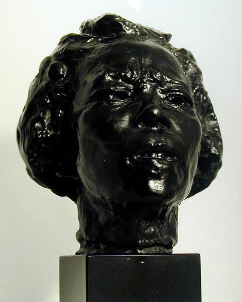 Hanoko (bronze) (foto a p/b) de Auguste Rodin