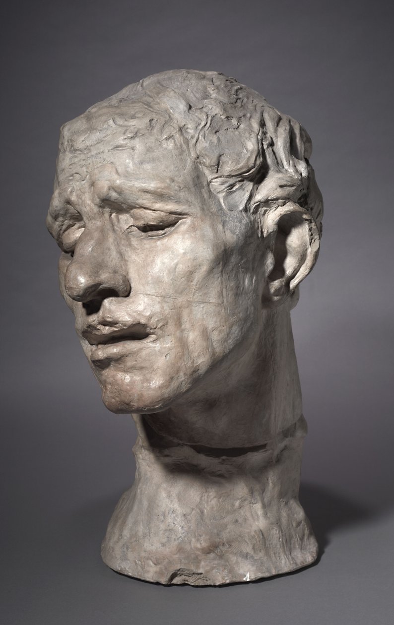 Heróico Chefe de Pierre de Wissant, um dos burgueses de Calais, 1886 de Auguste Rodin