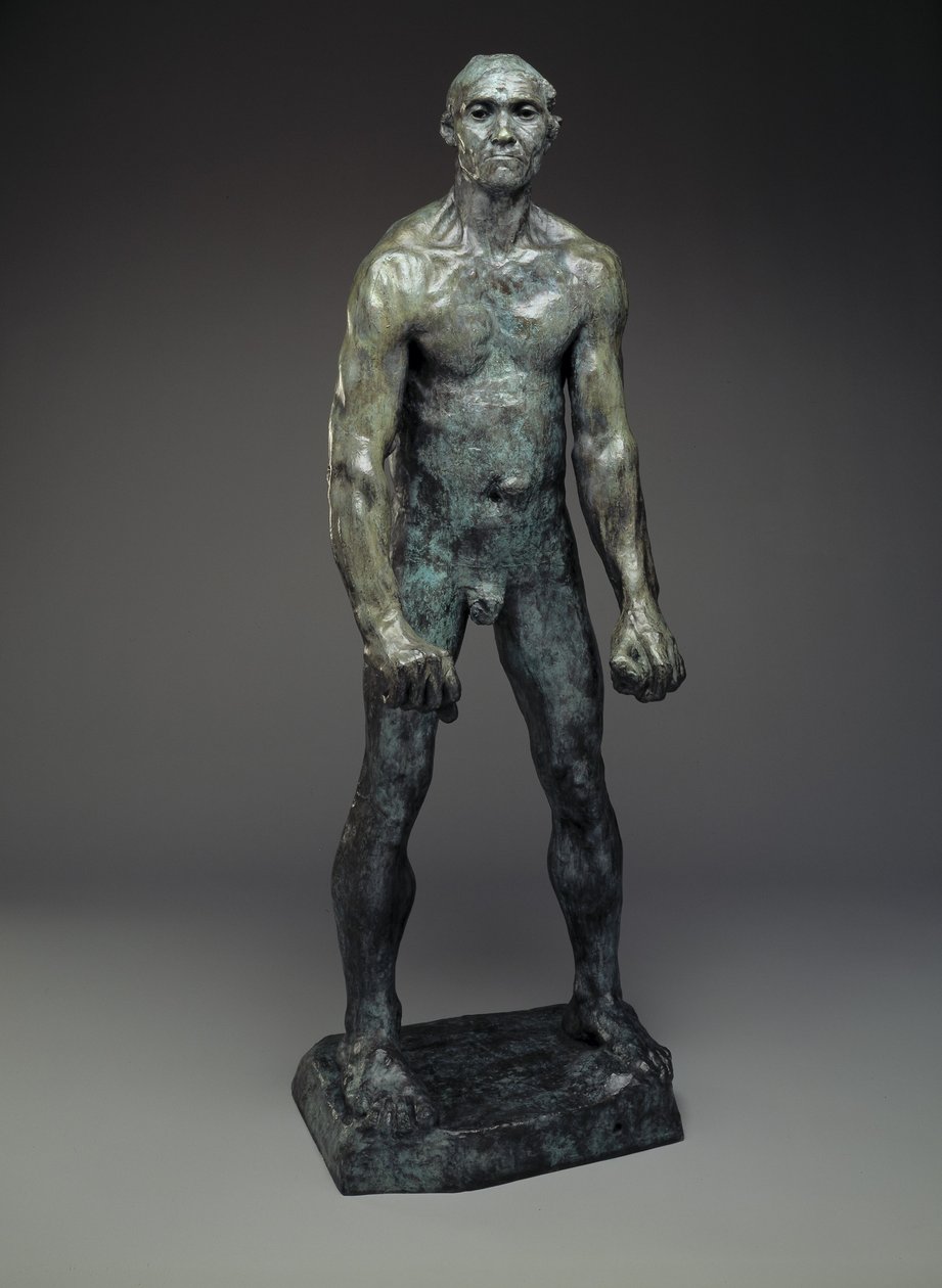 Jean d&39;Aire dos burgueses de Calais, concluído em 1895 (gesso em 1885, fundido no início do século 20) (bronze) de Auguste Rodin