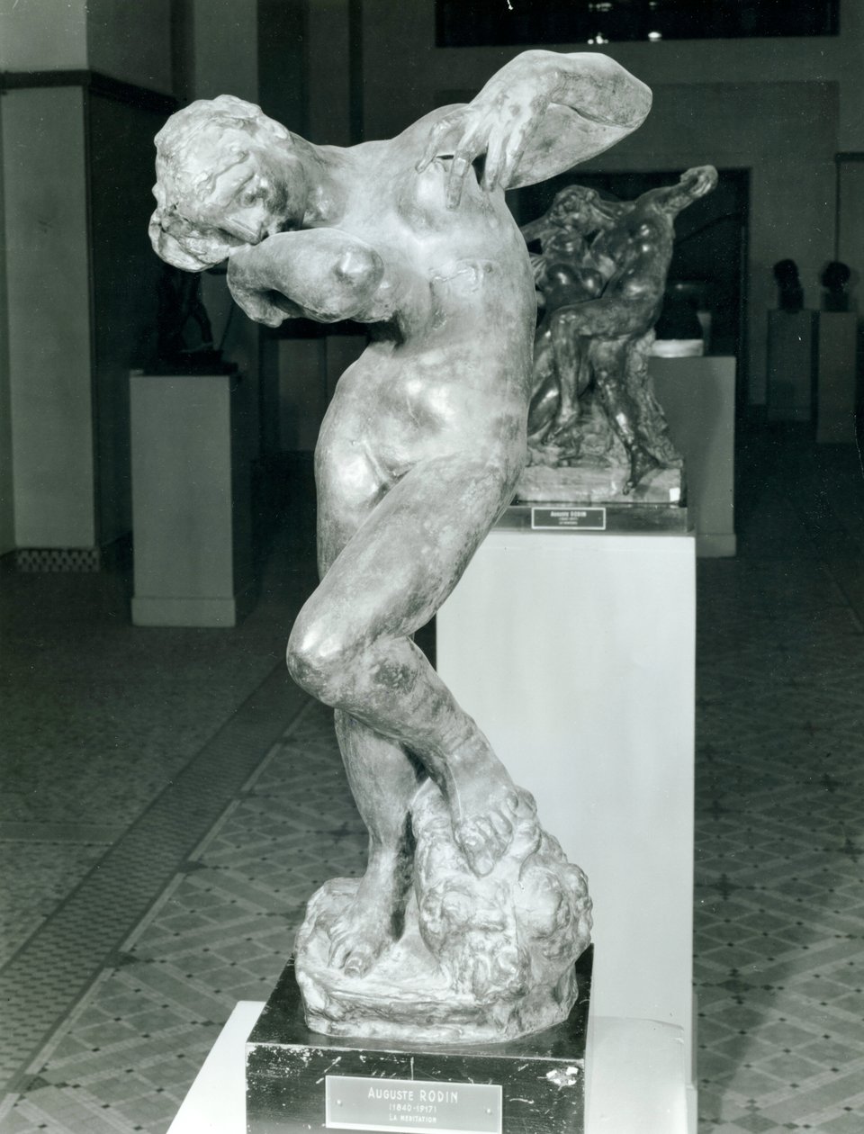 Meditação (bronze) de Auguste Rodin
