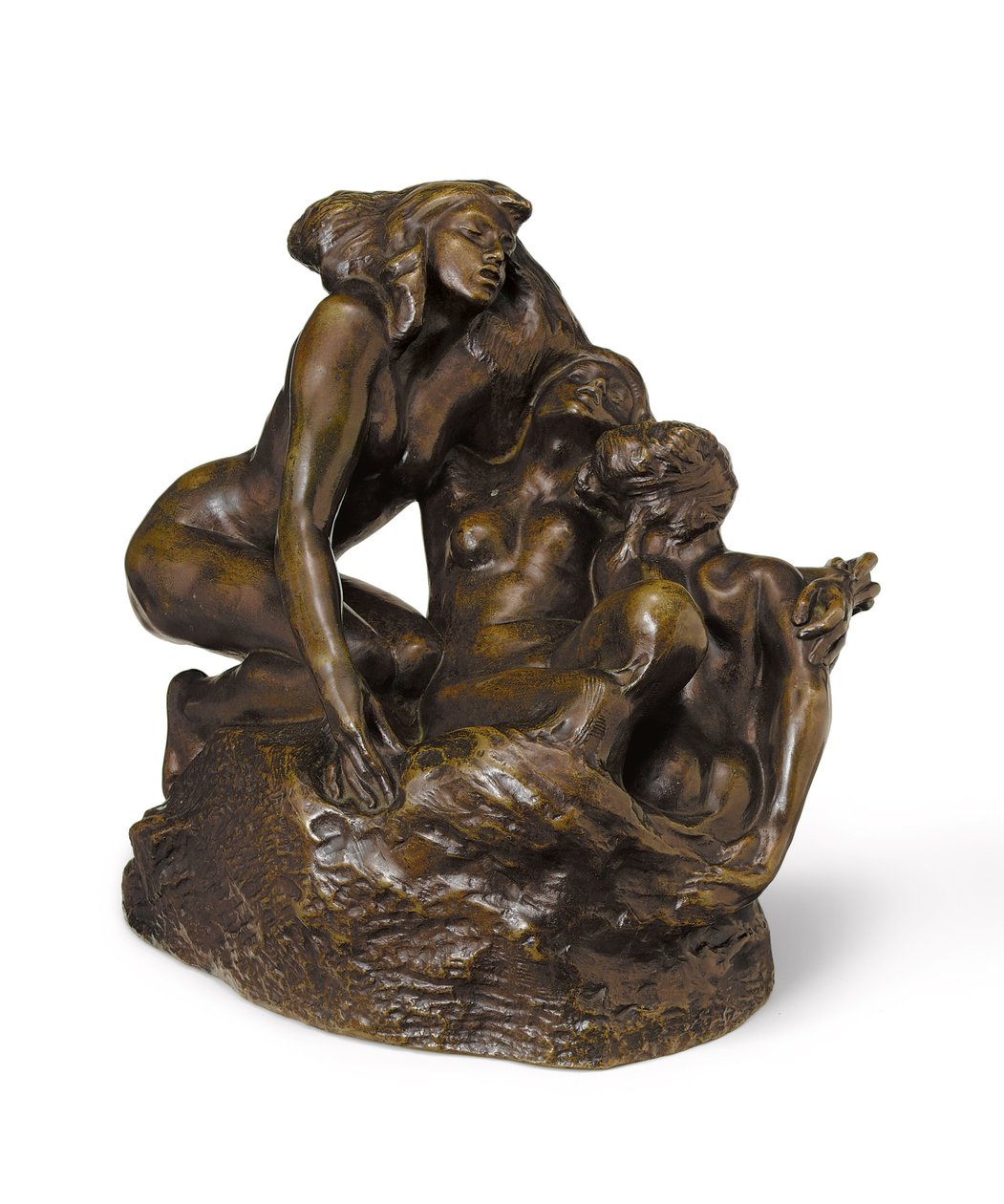 Nereidas ou Três Sirenes, 1887; 1899 de Auguste Rodin