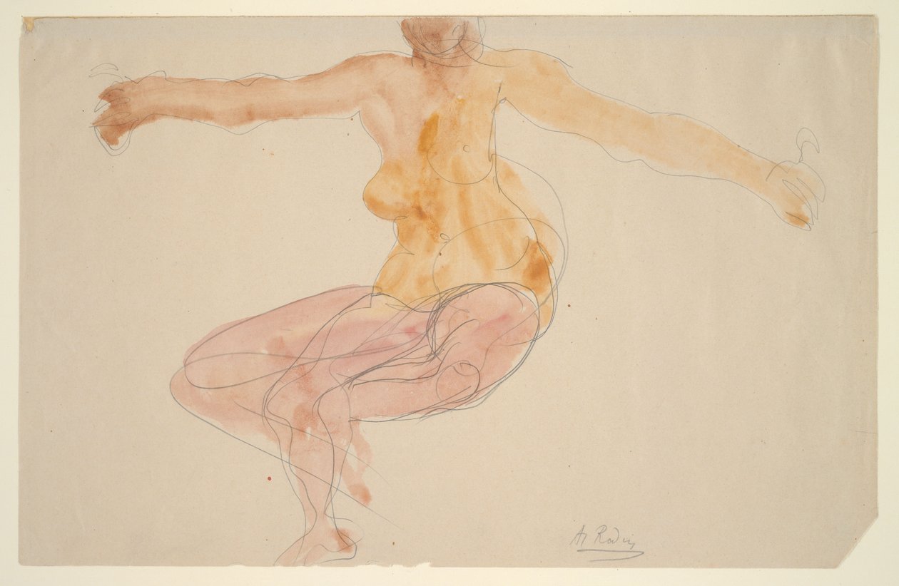 Dança nua de Auguste Rodin