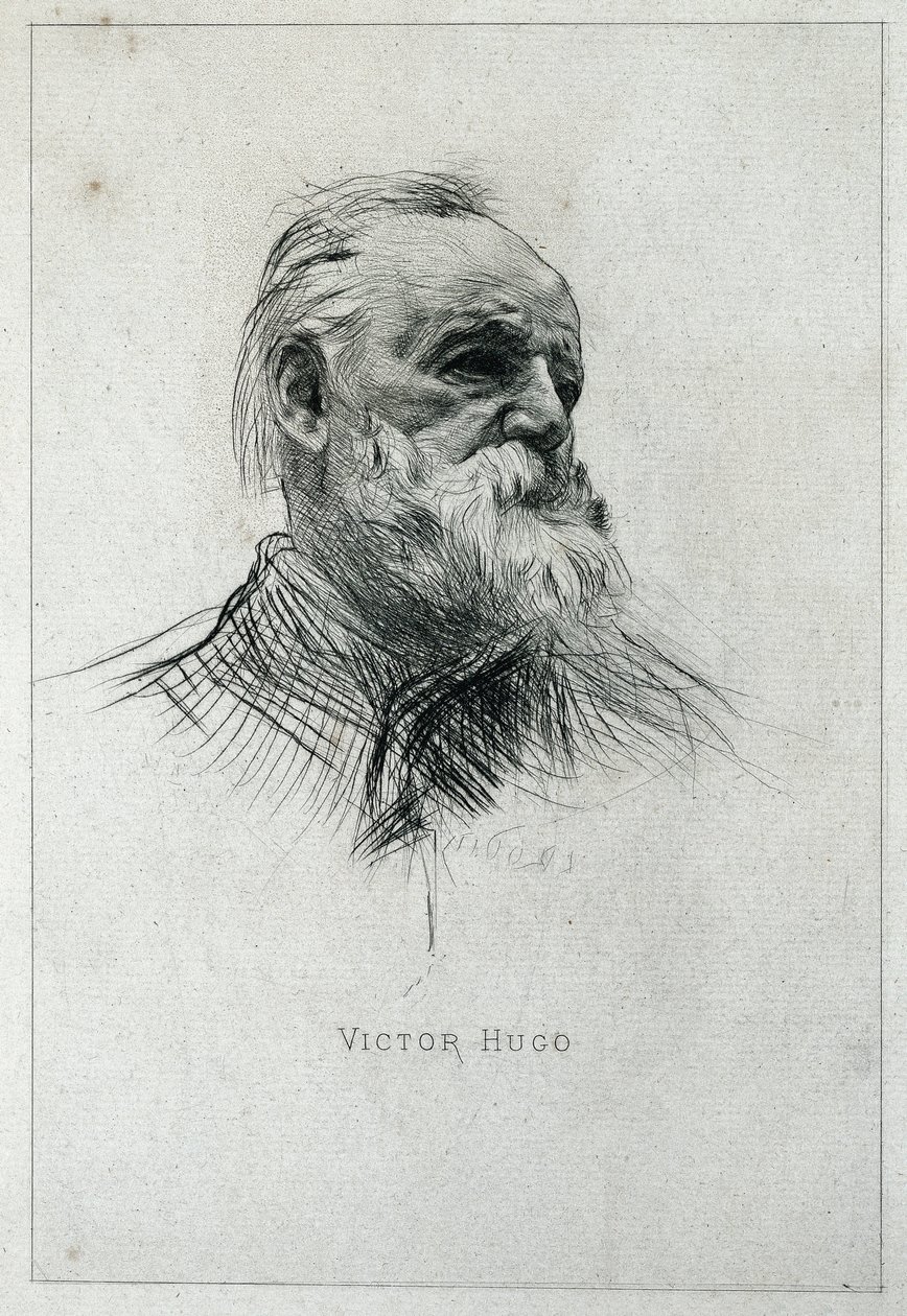 Retrato do escritor Victor Hugo de Auguste Rodin