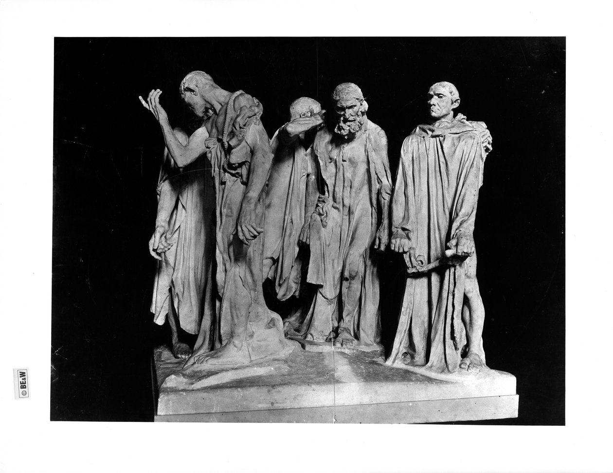 Os burgueses de Calais, 1889 (gesso) de Auguste Rodin