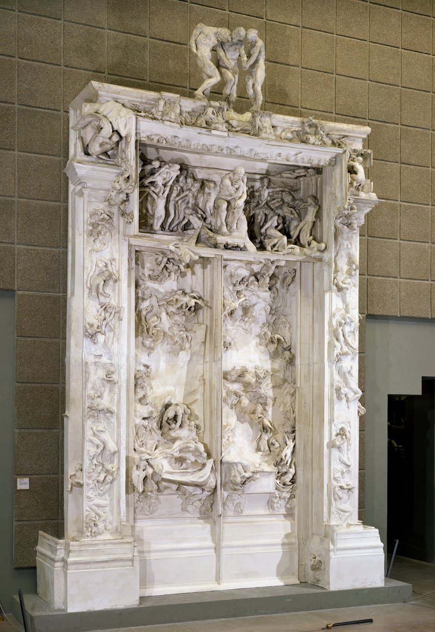 As portas do inferno (gesso) de Auguste Rodin