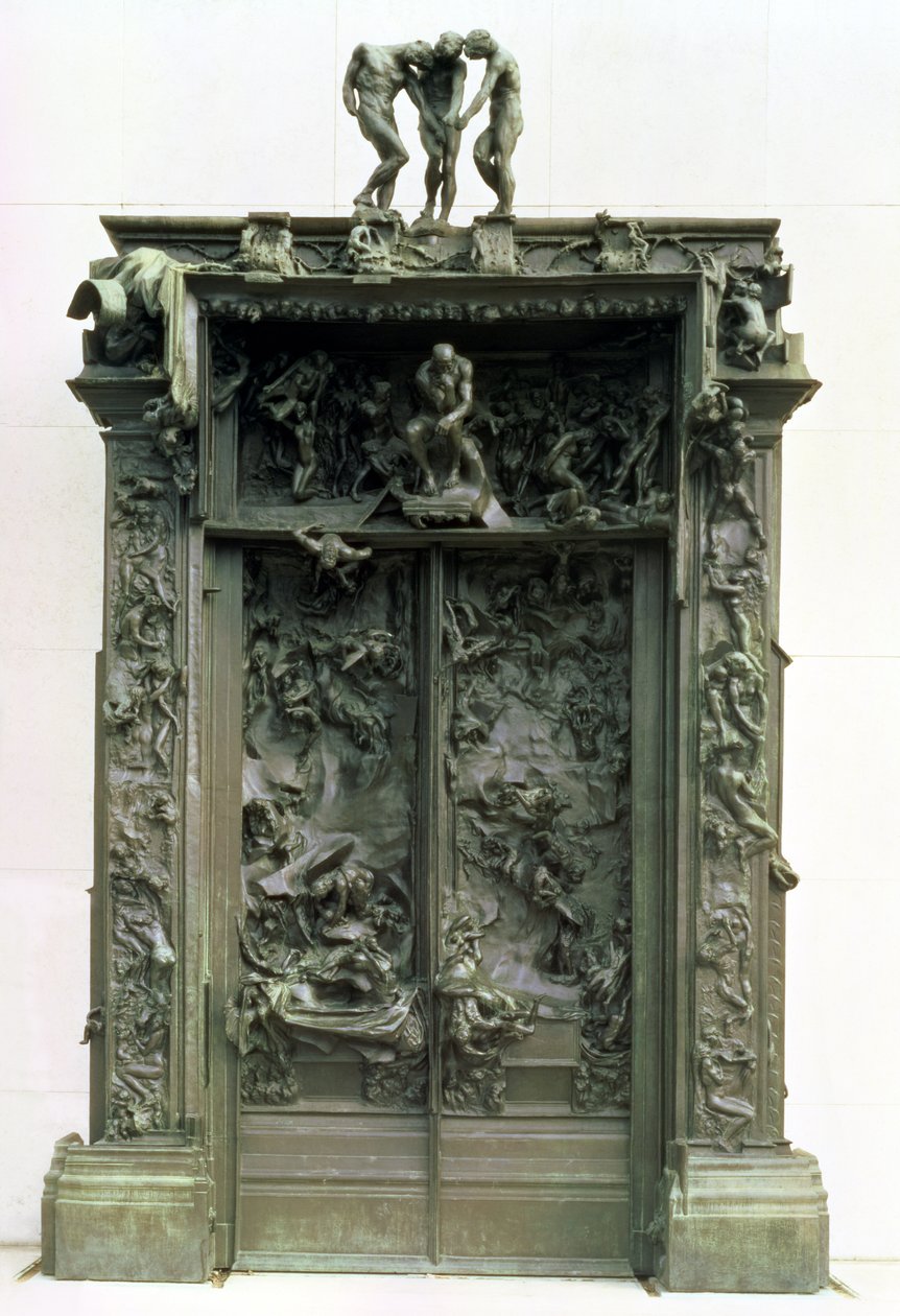 As Portas do Inferno, 1880-90 (bronze) de Auguste Rodin