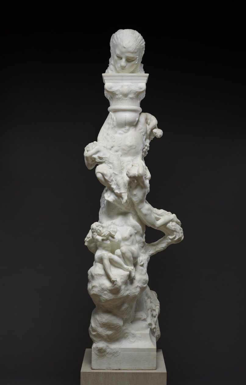 O Poeta e a Vida Contemplativa: A Coluna Fenaille, 1896 de Auguste Rodin