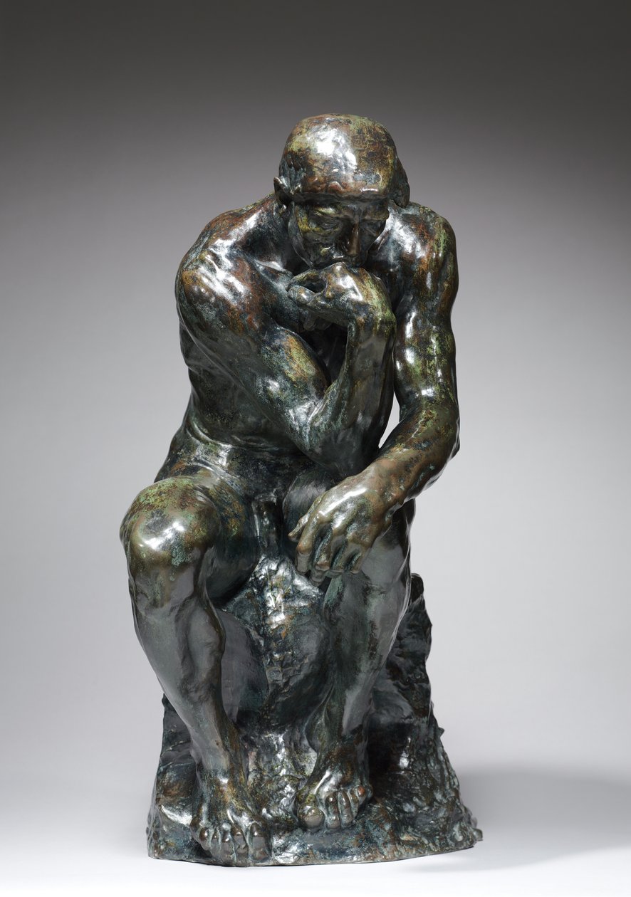 O Pensador, c.1880 de Auguste Rodin