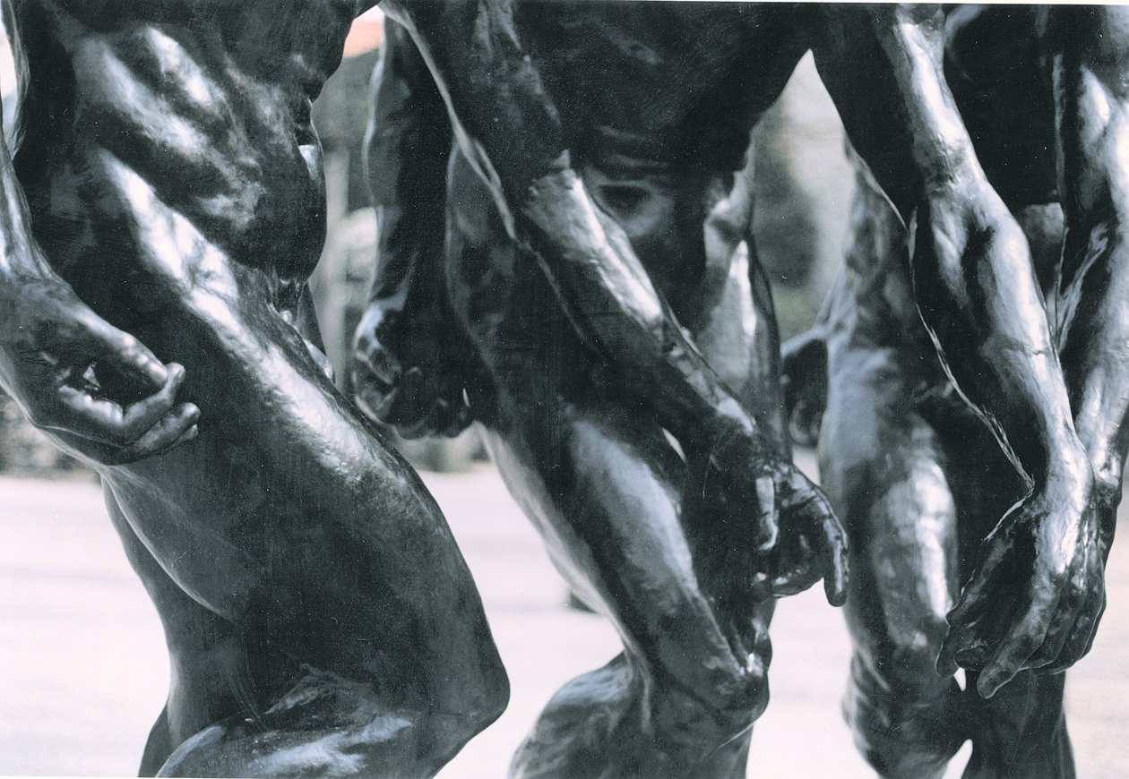 Os três tons, detalhe do tronco e braços, detalhe de bronze de 1881 de 108012 de Auguste Rodin