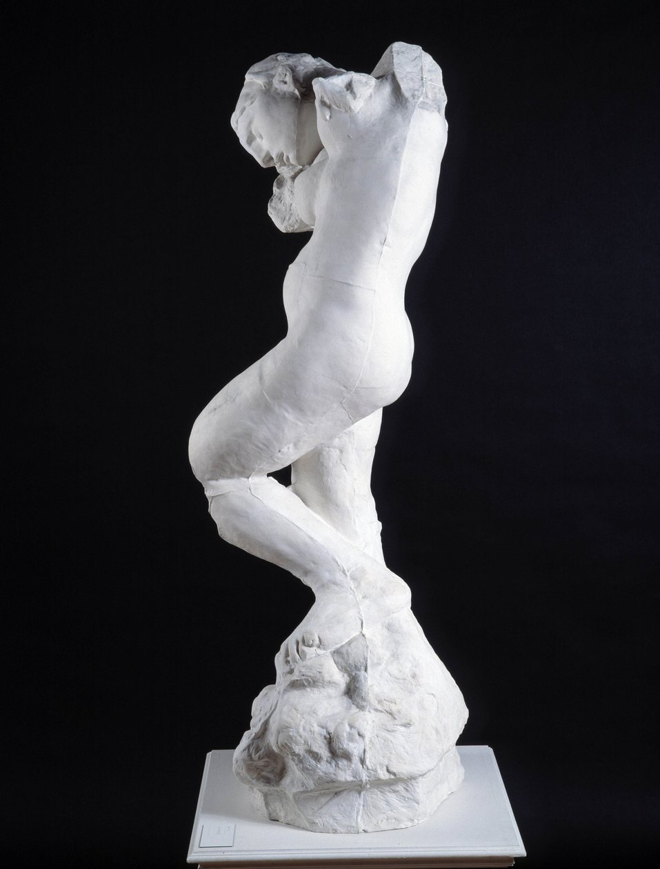 A voz interior, vista a partir da escultura de perfil (mármore) de Auguste Rodin