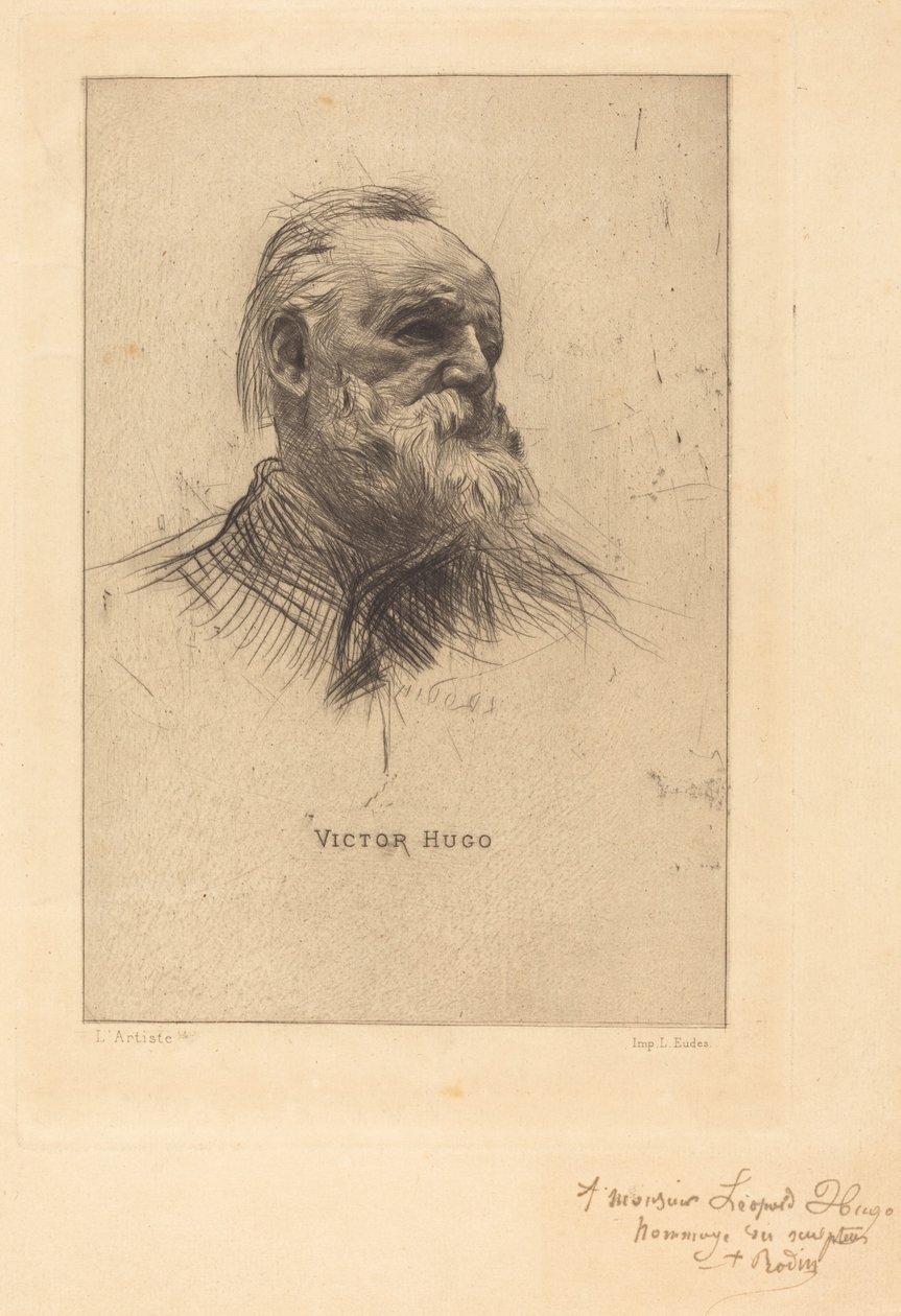 Victor Hugo, Três Quartos de Auguste Rodin