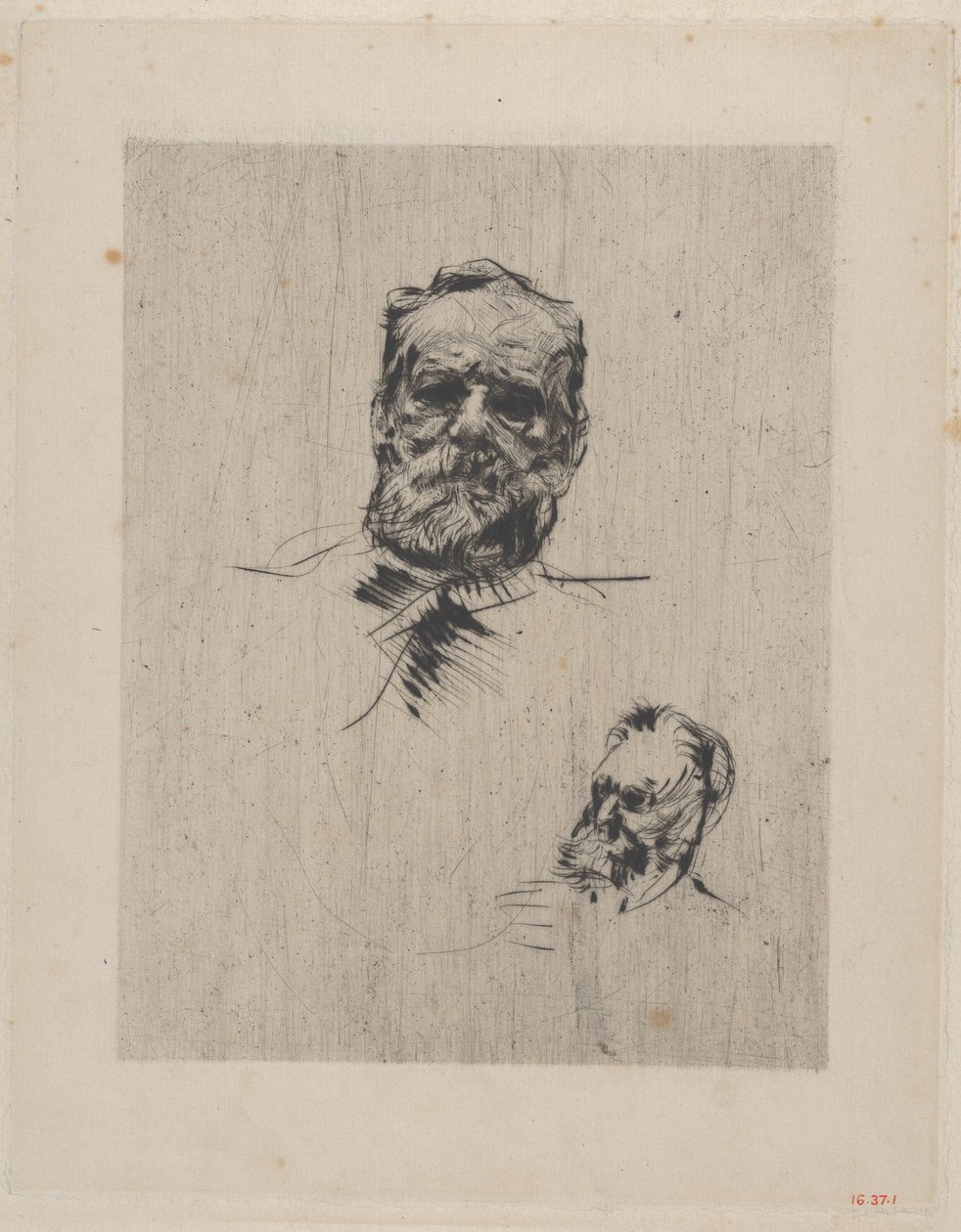 Victor Hugo de rosto inteiro, 1885. de Auguste Rodin