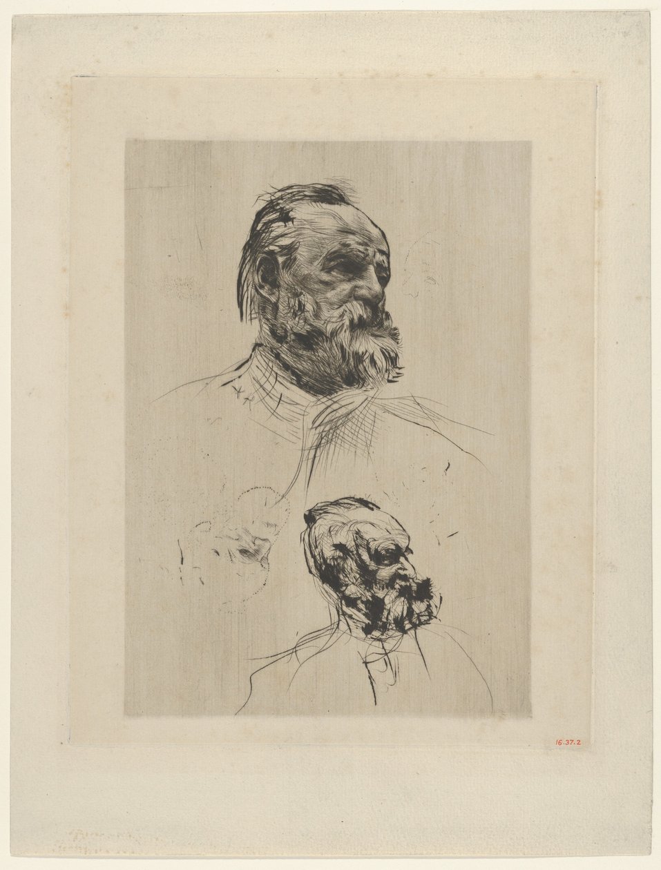 Visão de três quartos de Victor Hugo, 1885. de Auguste Rodin