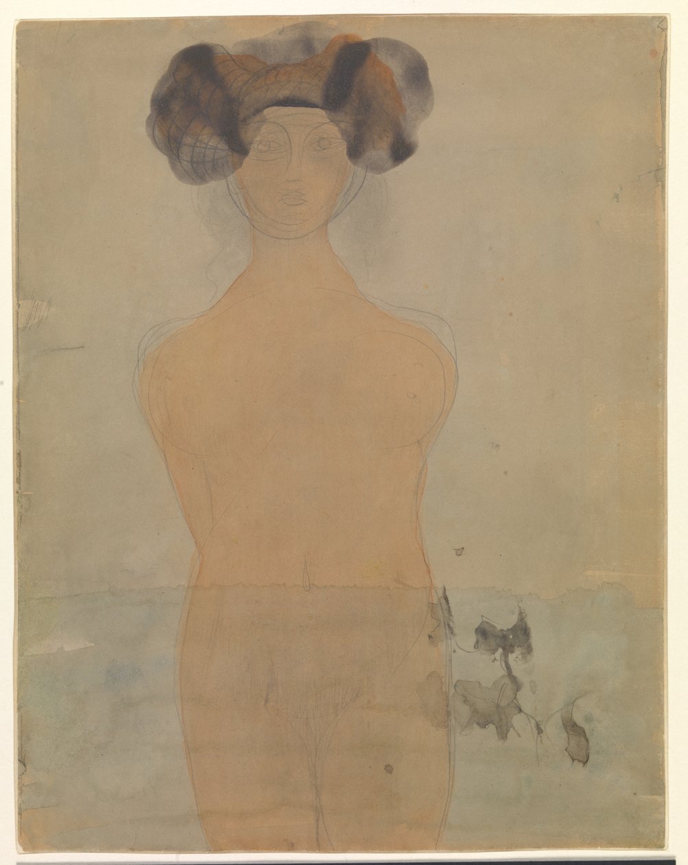 Mulher em pé na água de Auguste Rodin