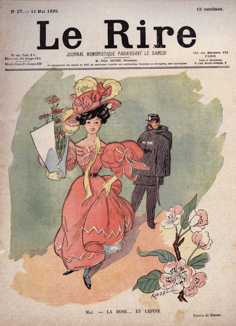 Mês de Maio - a rosa e... Lepine (Louis Jean-Baptiste Lepine de Auguste Roedel