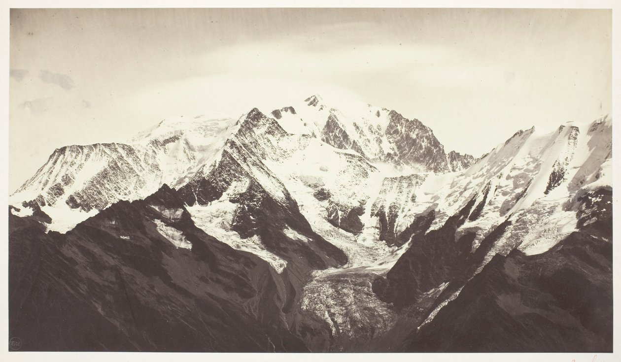 Savoie 46, Mont-Blanc, visto de Mont-Joli de Auguste Rosalie Bisson