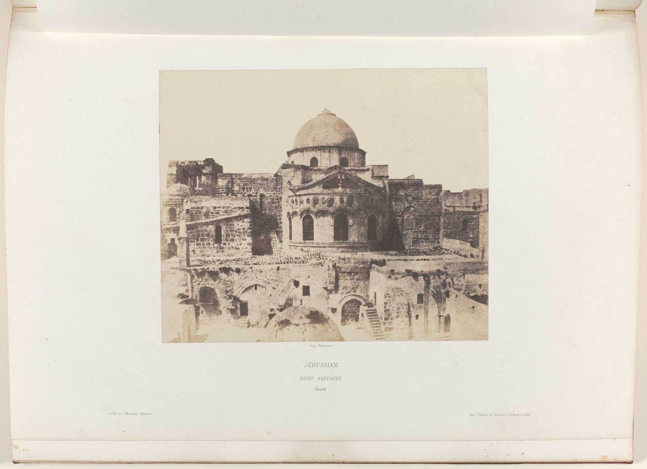 Abside da Igreja do Santo Sepulcro em Jerusalém Jerusalém. Santo Sepulcro. Abside (título no objeto) de Auguste Salzmann