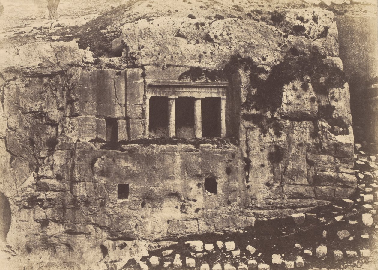 Jerusalém. Vale de Josafá. Tumba de São Tiago de Auguste Salzmann