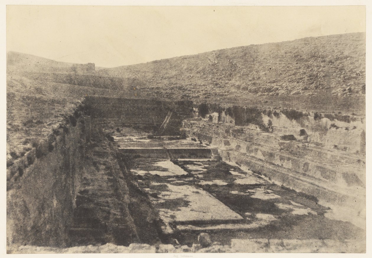 Jerusalém. As bacias de Salomão. Detalhes de Auguste Salzmann