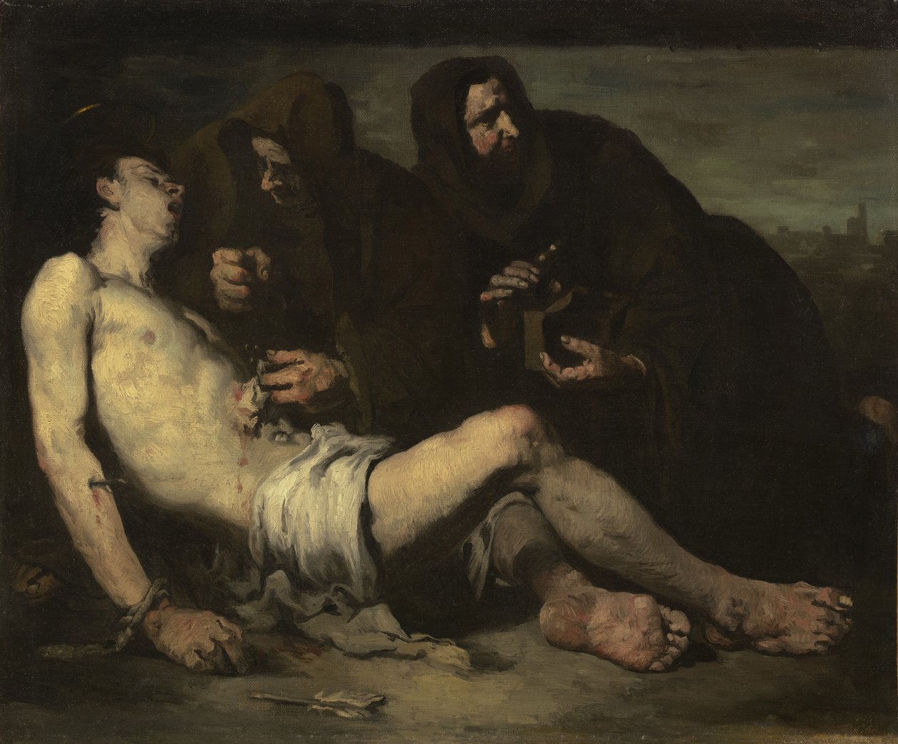 São Sebastião, Mártir, c.1865 de Auguste Theodule Ribot