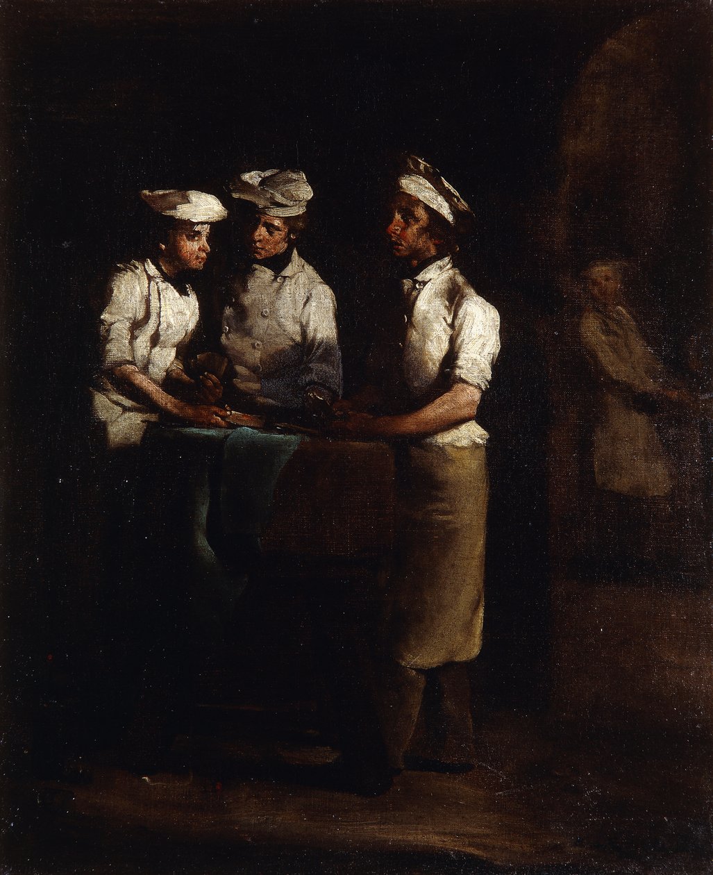 Os três cozinheiros; Os Três Cozinheiros, de Auguste Theodule Ribot