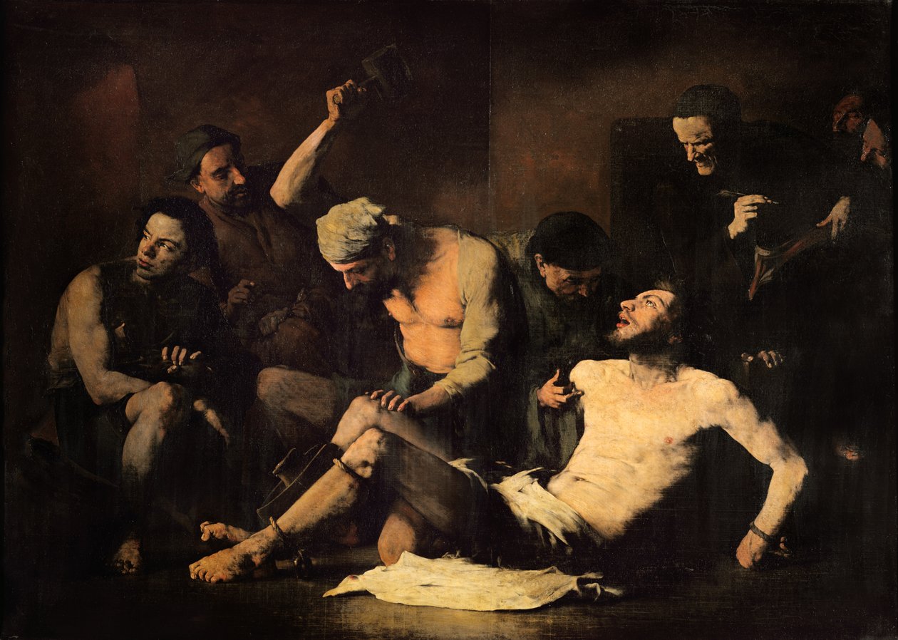 A tortura de Alonso Cano (1601-67) c.1867 de Auguste Theodule Ribot