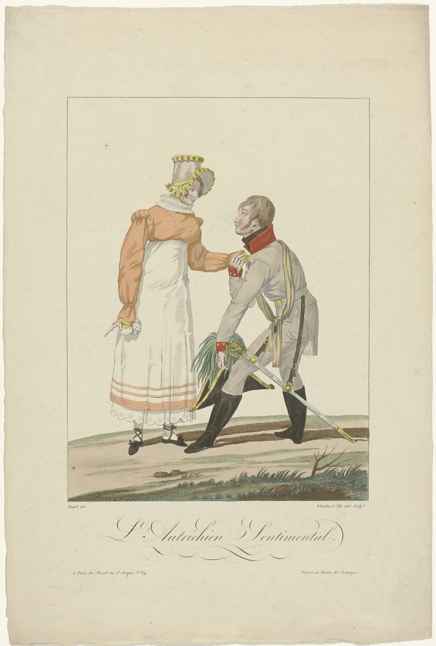 Os Aliados em Paris em 1815: O Sentimental Austríaco de Auguste Thomas Marie Blanchard