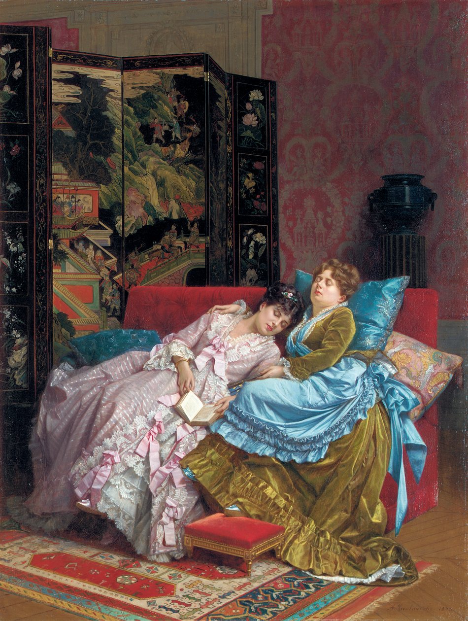 Um Idílio à Tarde de Auguste Toulmouche