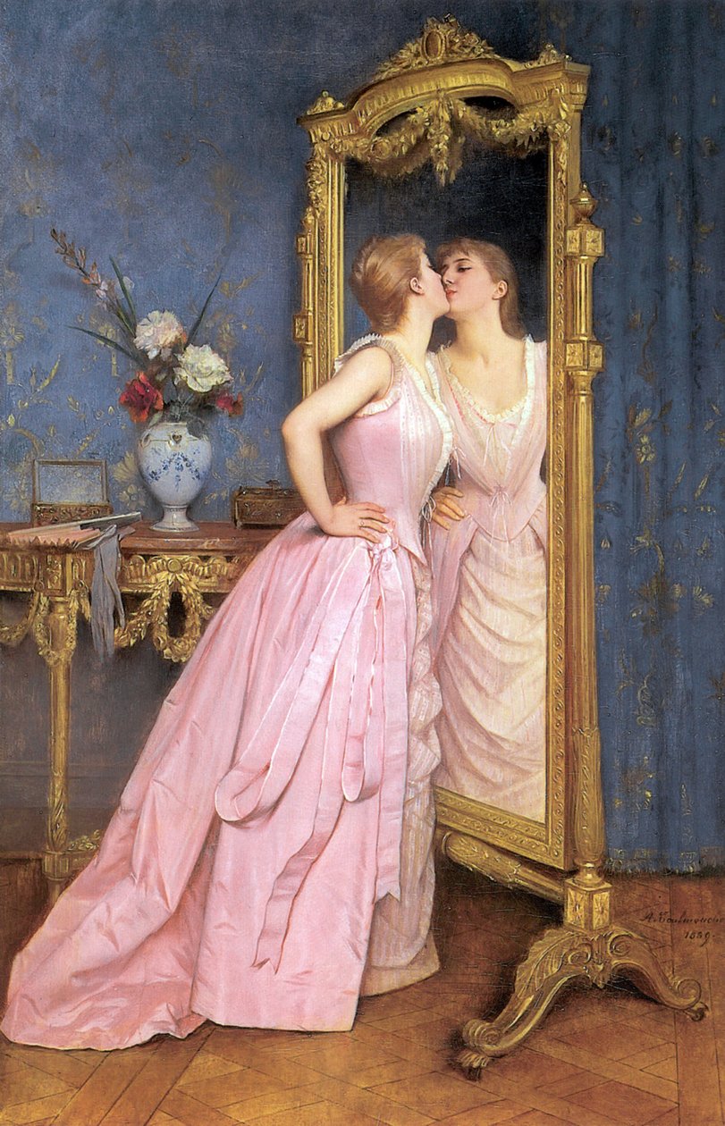 Vaidade, c.1889 de Auguste Toulmouche