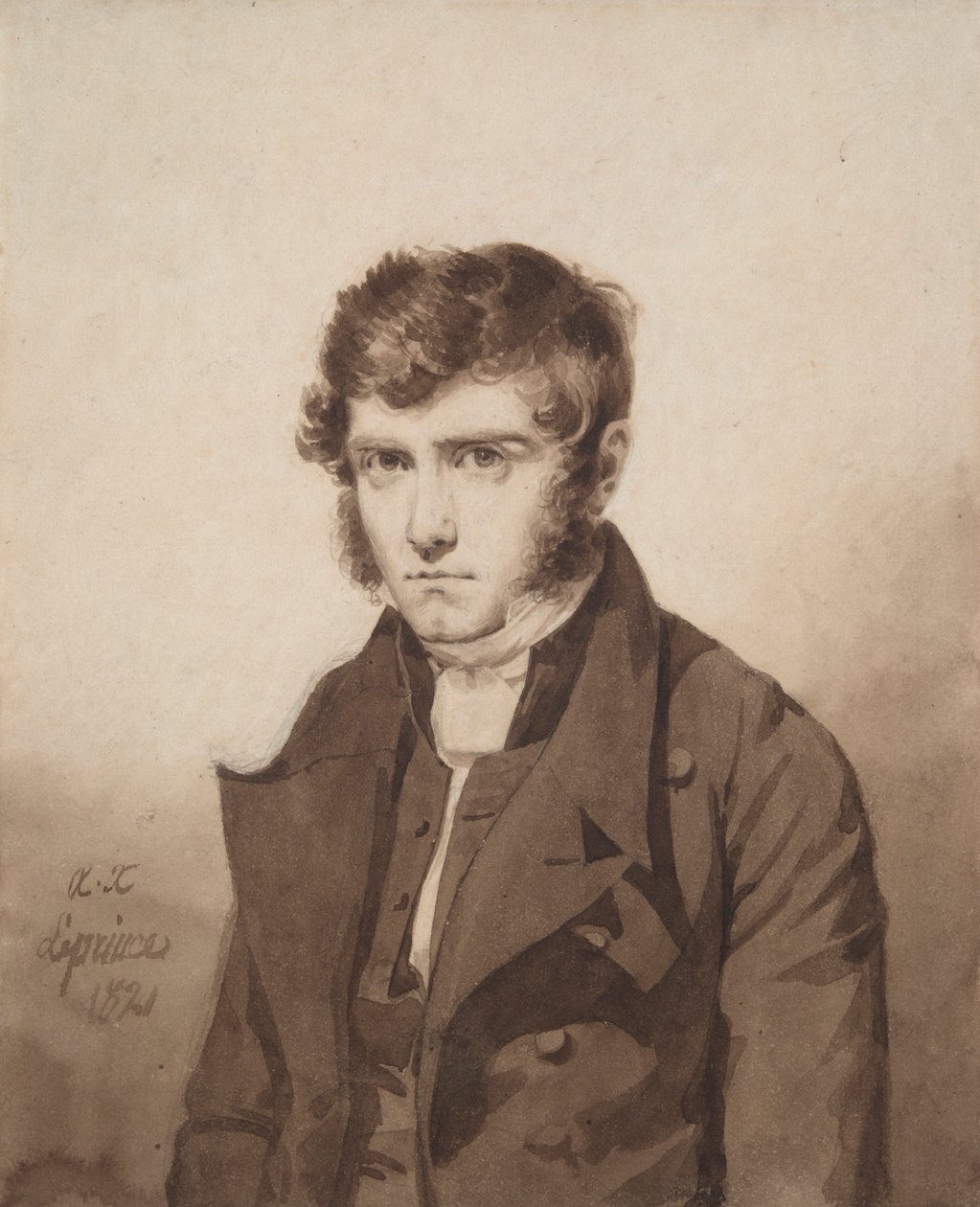 Sem título (Retrato do Artista de Auguste Xavier Leprince