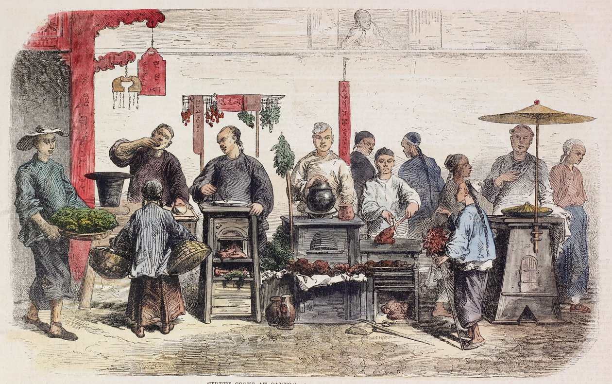 Cozinheiros de rua no cantão de Auguste after Borget