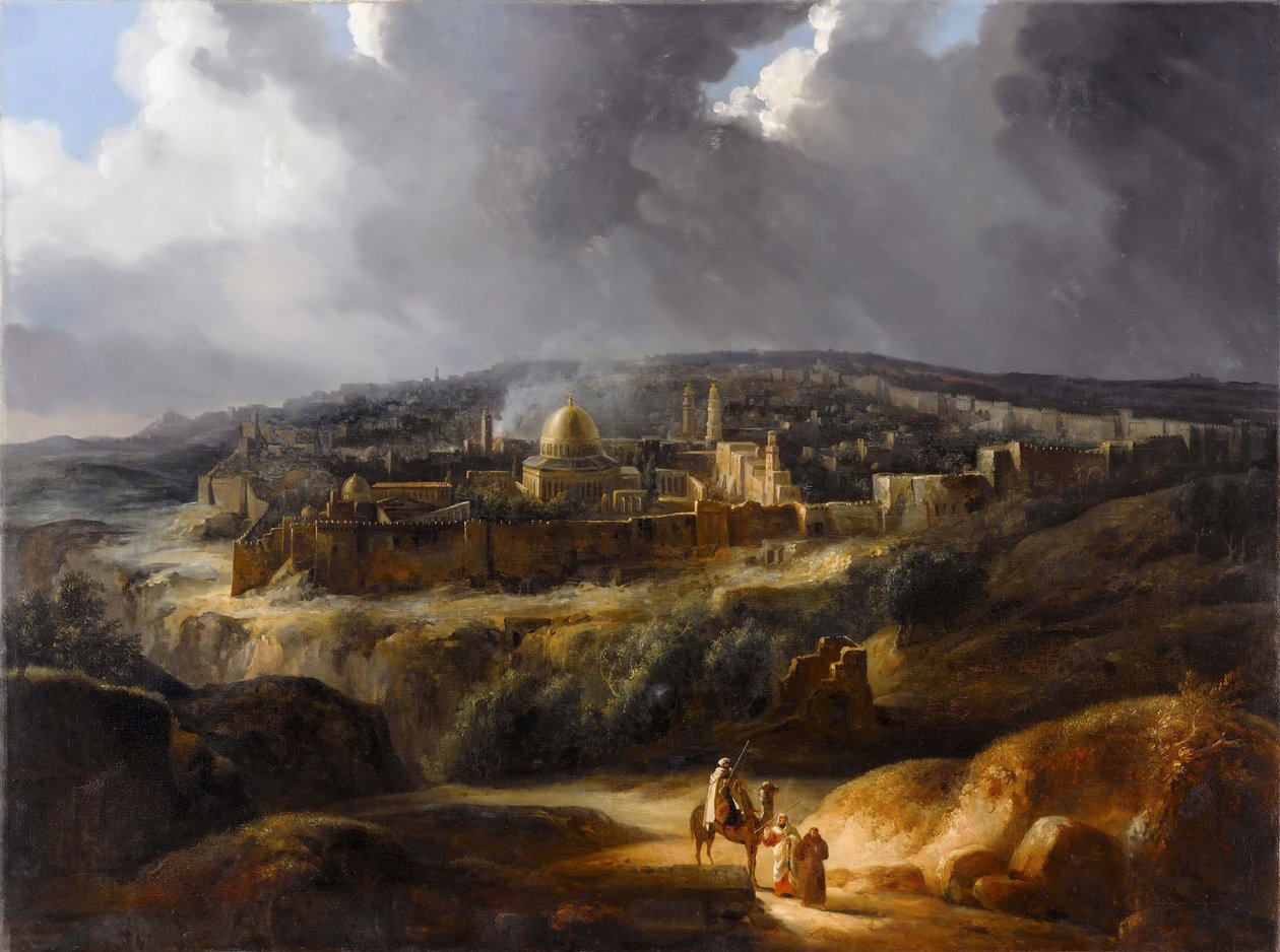 Jerusalém vista do Monte Josafat de Auguste de Forbin