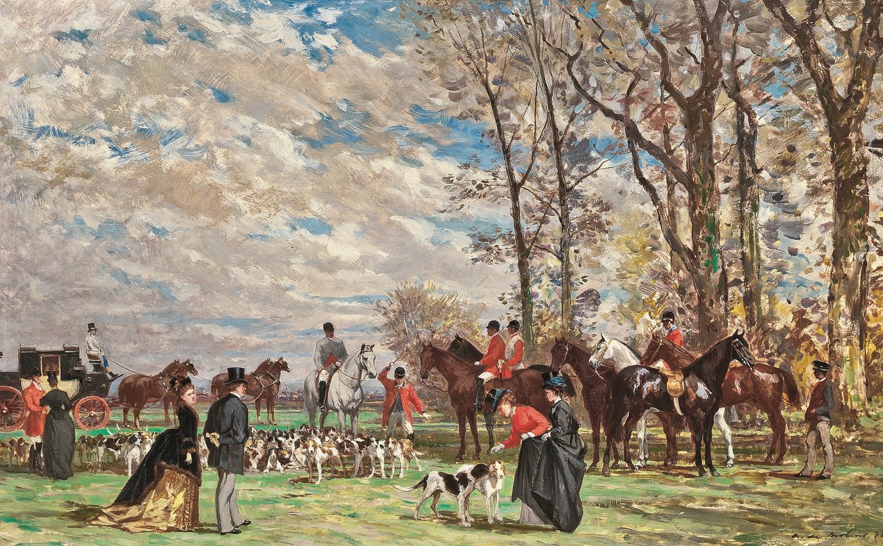 Caça com cães de caça de Auguste de Molins