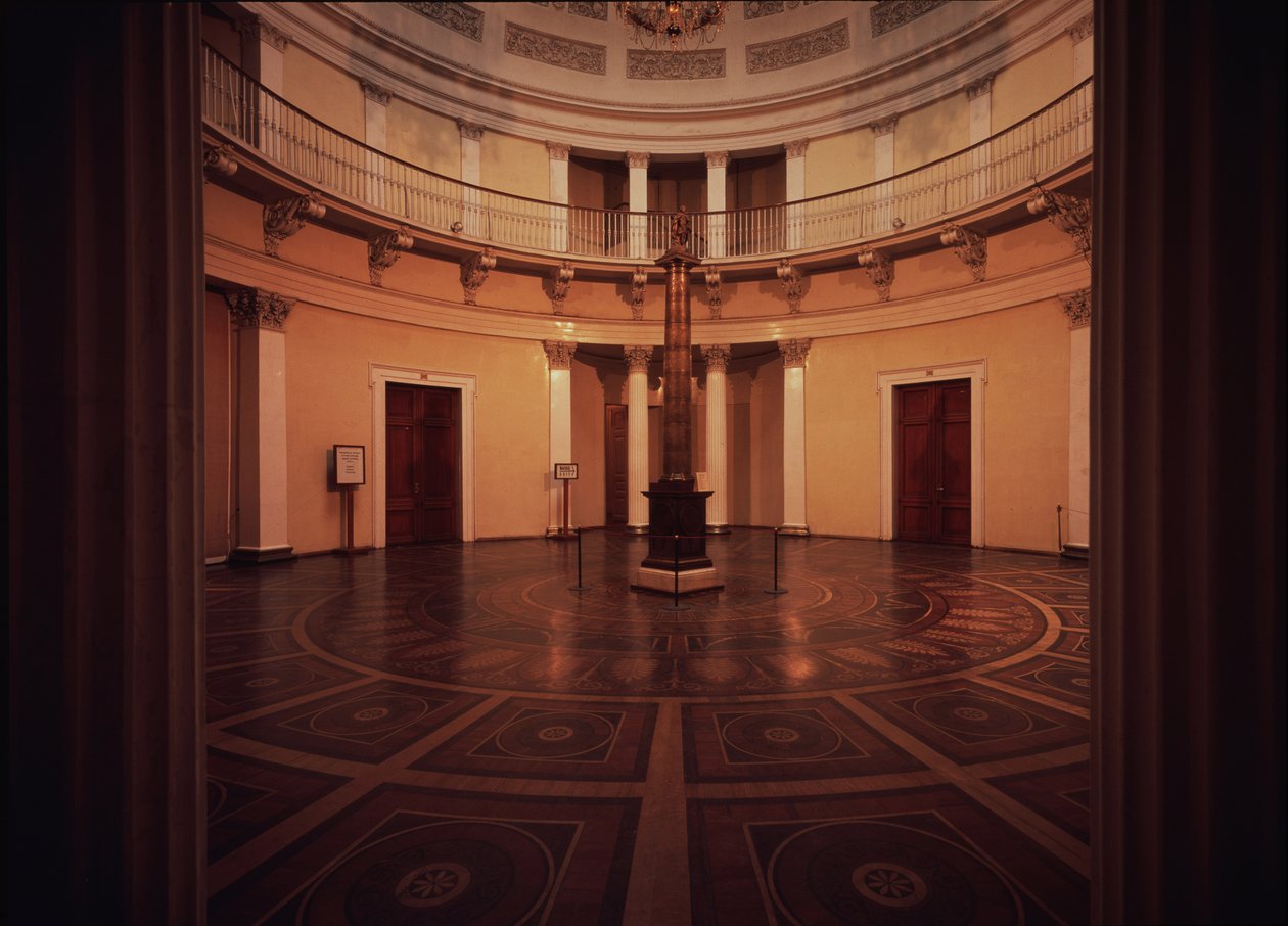 A Rotunda do Palácio de Inverno, década de 1830 de Auguste de Montferrand