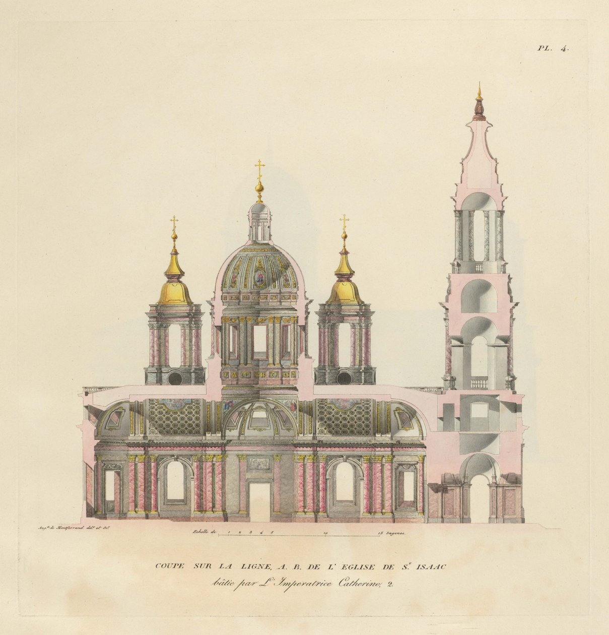 Catedral de Santo Isaacs, 1820 de Auguste de Montferrand