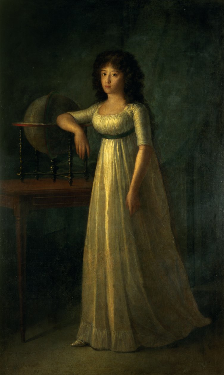 Donna Joaquina Tellez-Giron, filha do duque e duquesa de Osuna, 1798 de Augustin Esteve