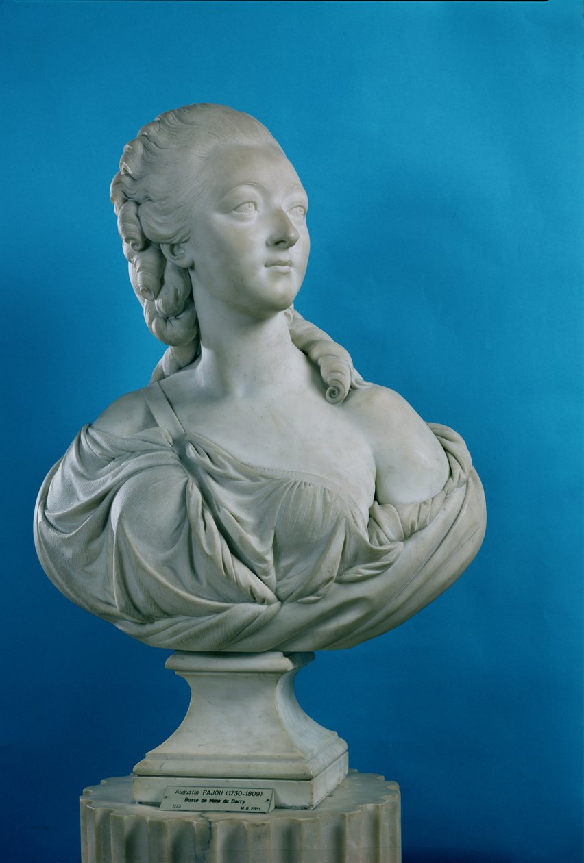 Busto da Condessa du Barry (1743-93) 1773 (mármore) de Augustin Pajou