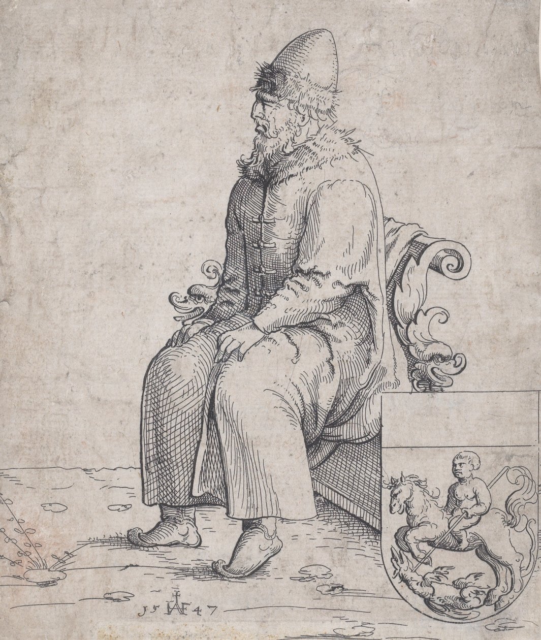 Basílio Basílio, Grão-Duque da Rússia, 1547. de Augustin Hirschvogel