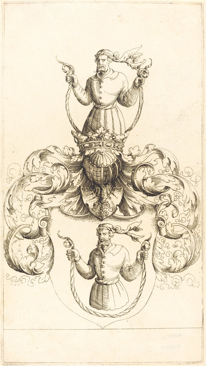 Brasão do Homem Desconhecido. de Augustin Hirschvogel