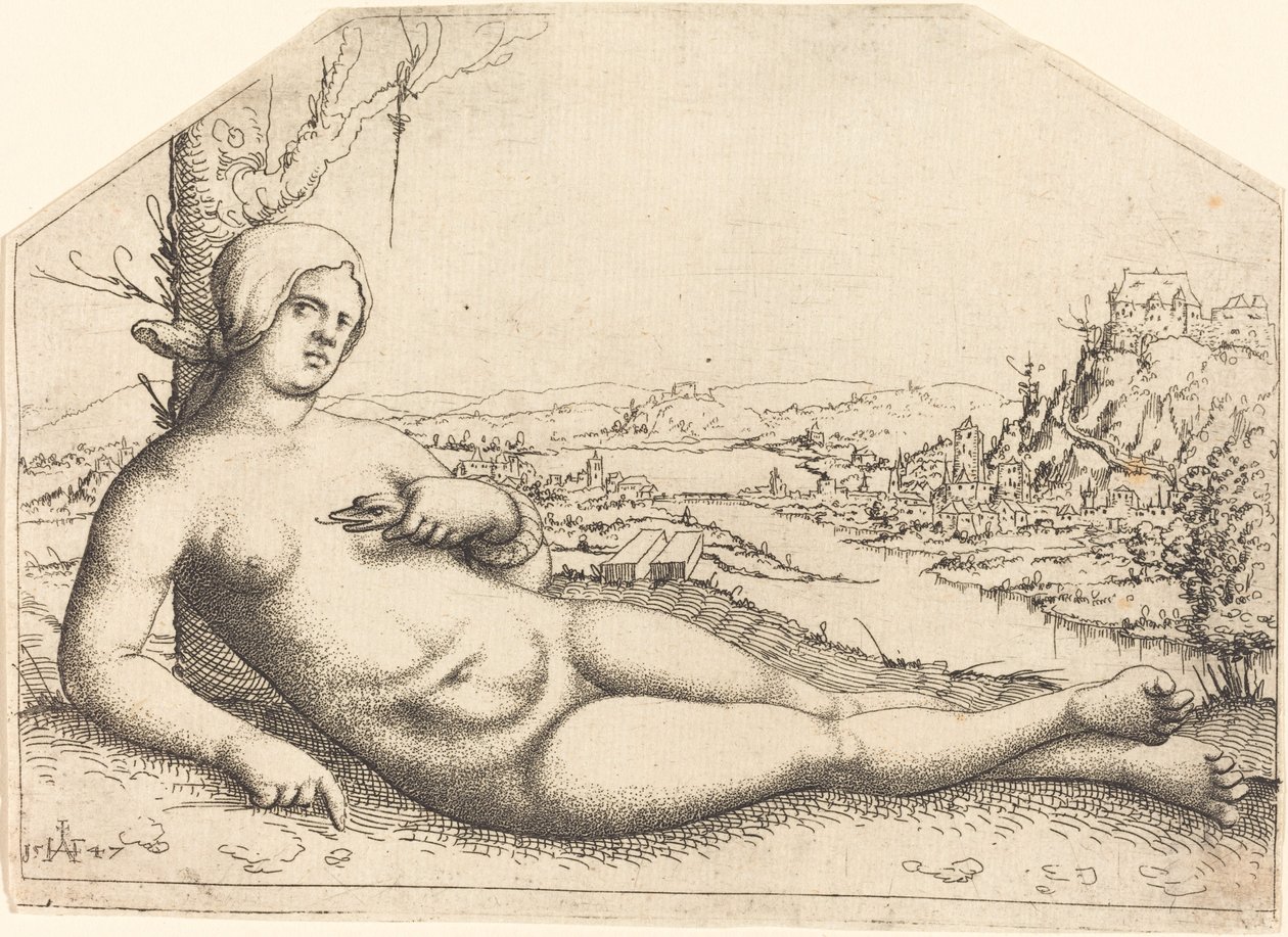 Morte de Cleópatra de Augustin Hirschvogel