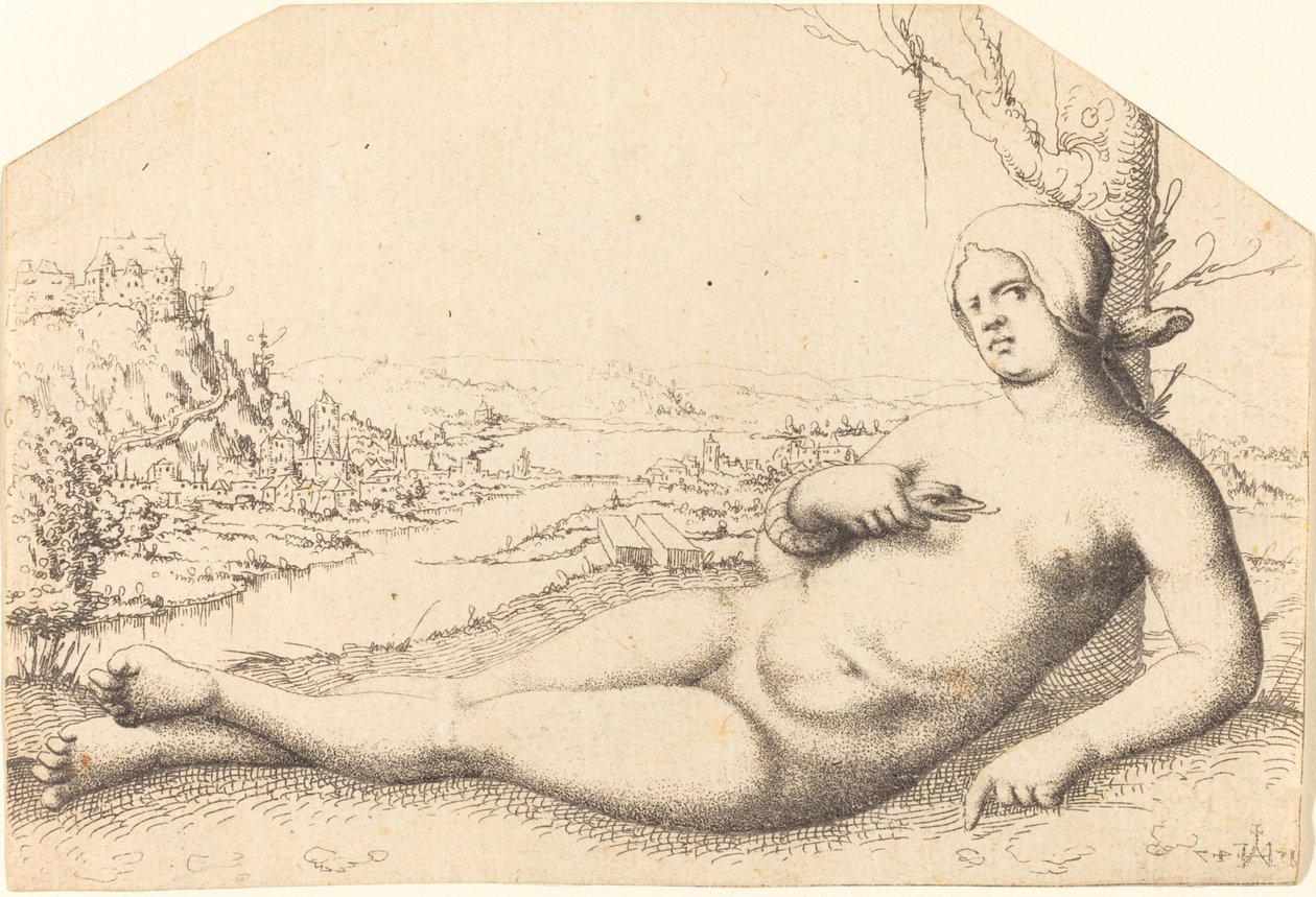 Morte de Cleópatra de Augustin Hirschvogel