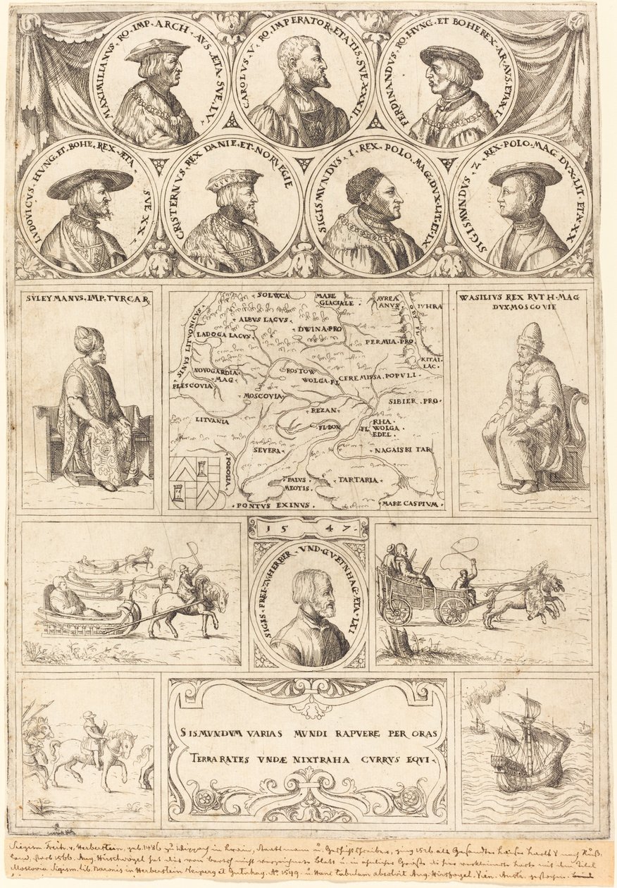 Sigismundo de Herberstein, 1548. de Augustin Hirschvogel