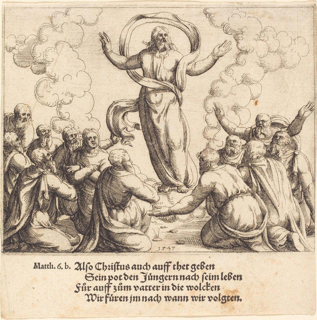 A Ascensão, 1547. de Augustin Hirschvogel