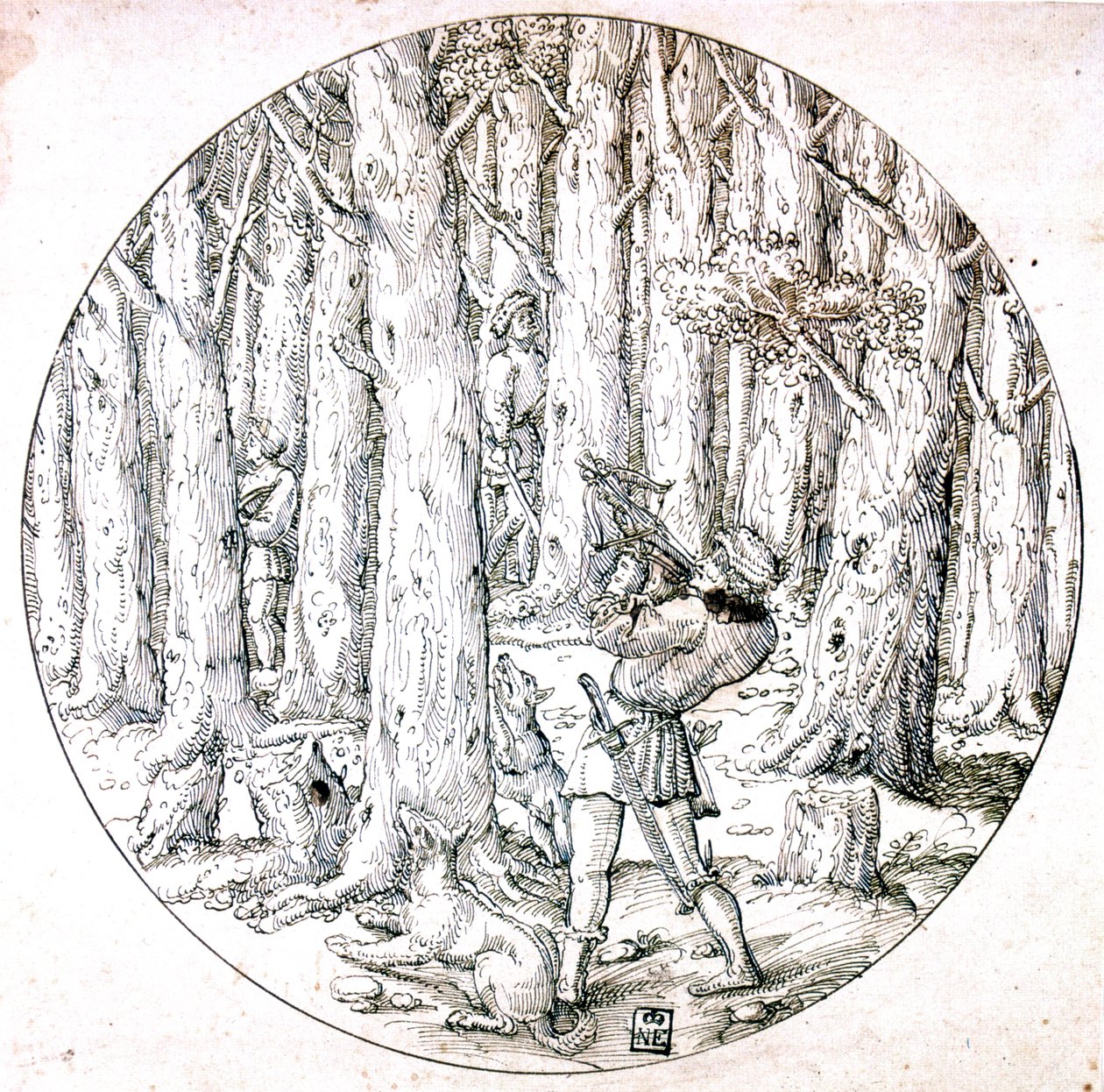 A perseguição, c1513-1553 de Augustin Hirschvogel