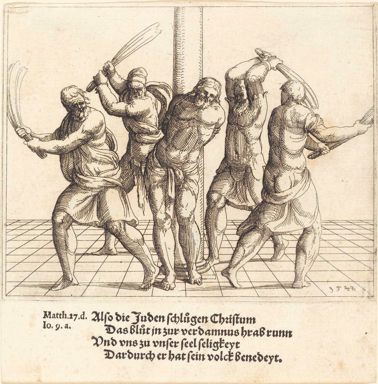 A Flagelação de Augustin Hirschvogel
